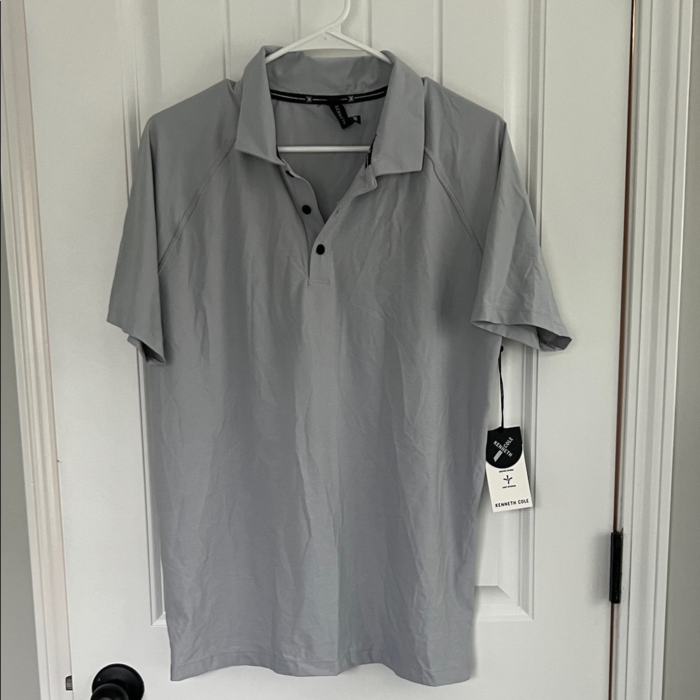 Kenneth Cole Light Gray Polo Shirt